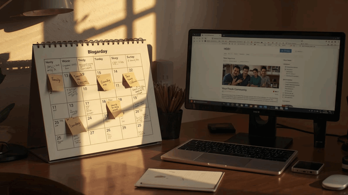 Setting a blog schedule